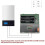 Digital Wifi Thermostat, Programmable Adjustable Wired Battery Model with Lcd Display, Blue 5