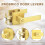 Set of 3 Gold Square Door Lock Sets 3