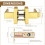Set of 3 Gold Square Door Lock Sets 4