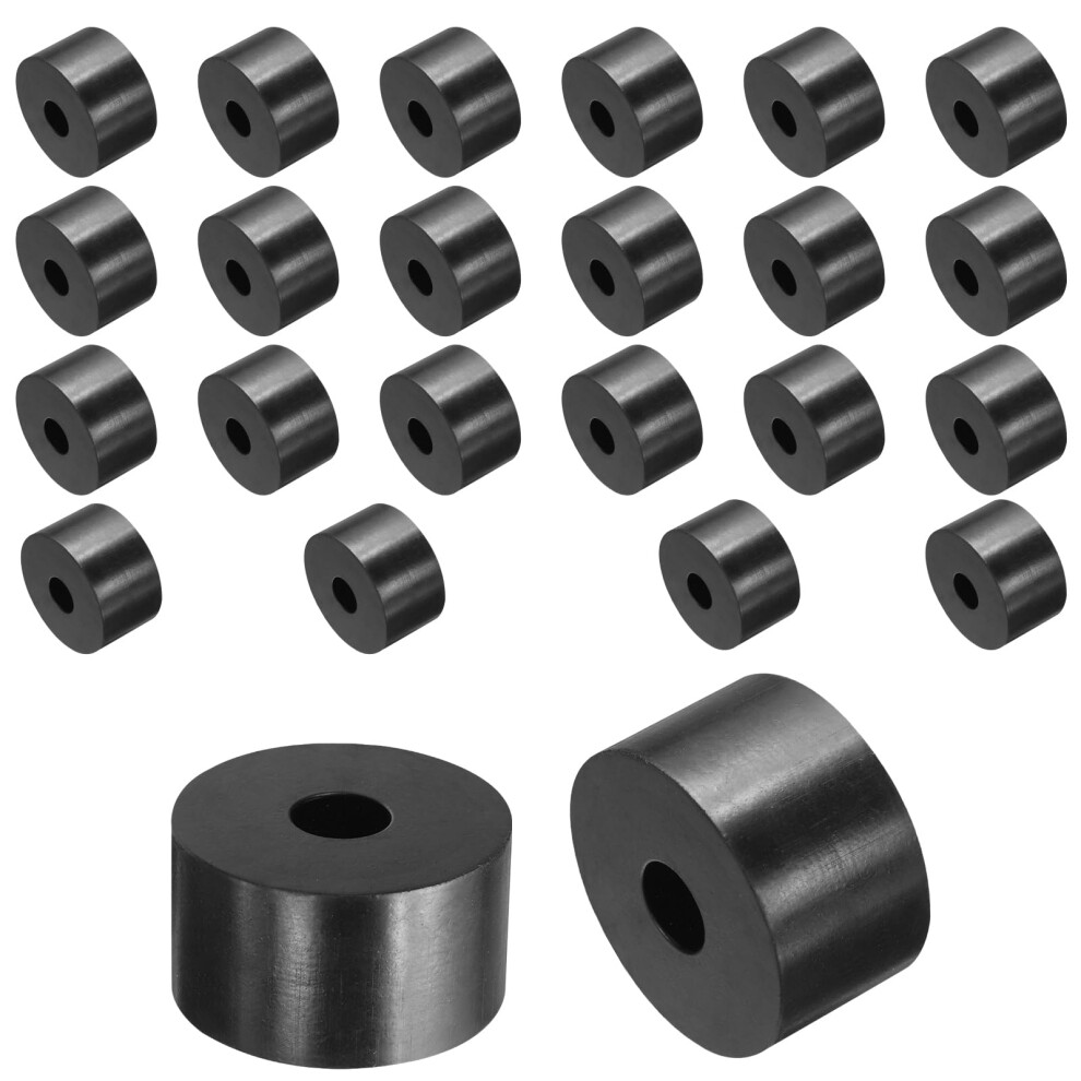 24 Pcs Rubber Spacers 35Mm Od X 10Mm Id X 20Mm Height Round Anti Vibration Spacer Rubber Bushing Grommets Thick Rubber Washers 940534634886