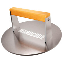 Smash Burger Press, 3.8Lb Burger Smasher, 9Inch Bacon Press for Batch Cooking, Stainless Steel