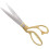 Professional Stainless Steel Tailor Scissors (11 inch, Gold) 4