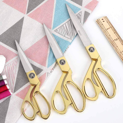 Professional Stainless Steel Tailor Scissors (11 inch, Gold) 1