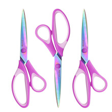8.5' Scissors All Purpose, Multipurpose Office Scissors Set of 3 pack, sharp Titanium Coating Blade