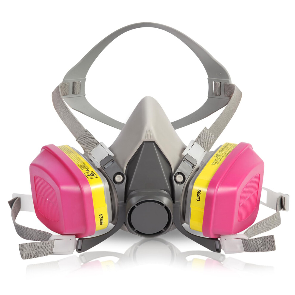 Half Facepiece Reusable Respirator Mask With Filters, Anti-Gases, Anti-Dust, For Painting, Sanding, Spraying Refï¼Dnm 940534635562