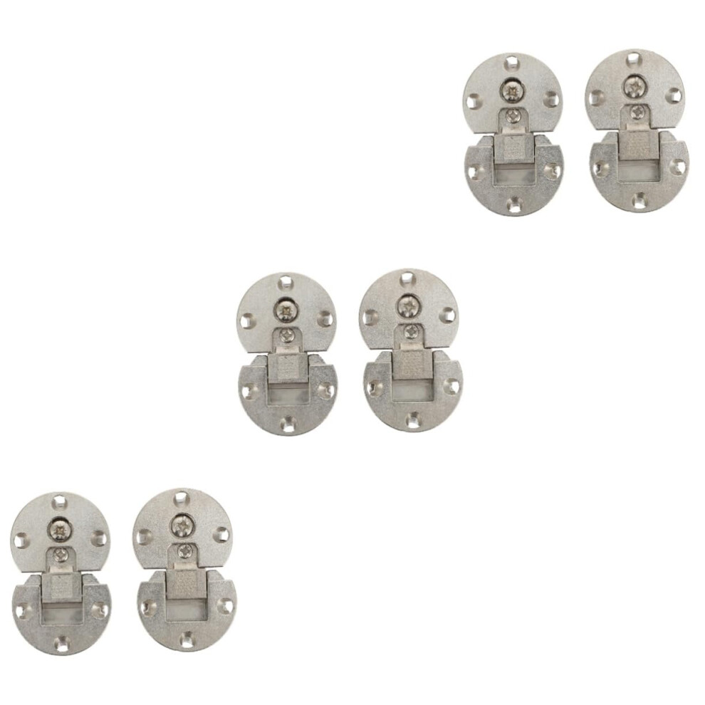 3Sets Self Supporting Folding Hinges For Concealed Cabinet Doors Flap Lid Hardware 820064734952