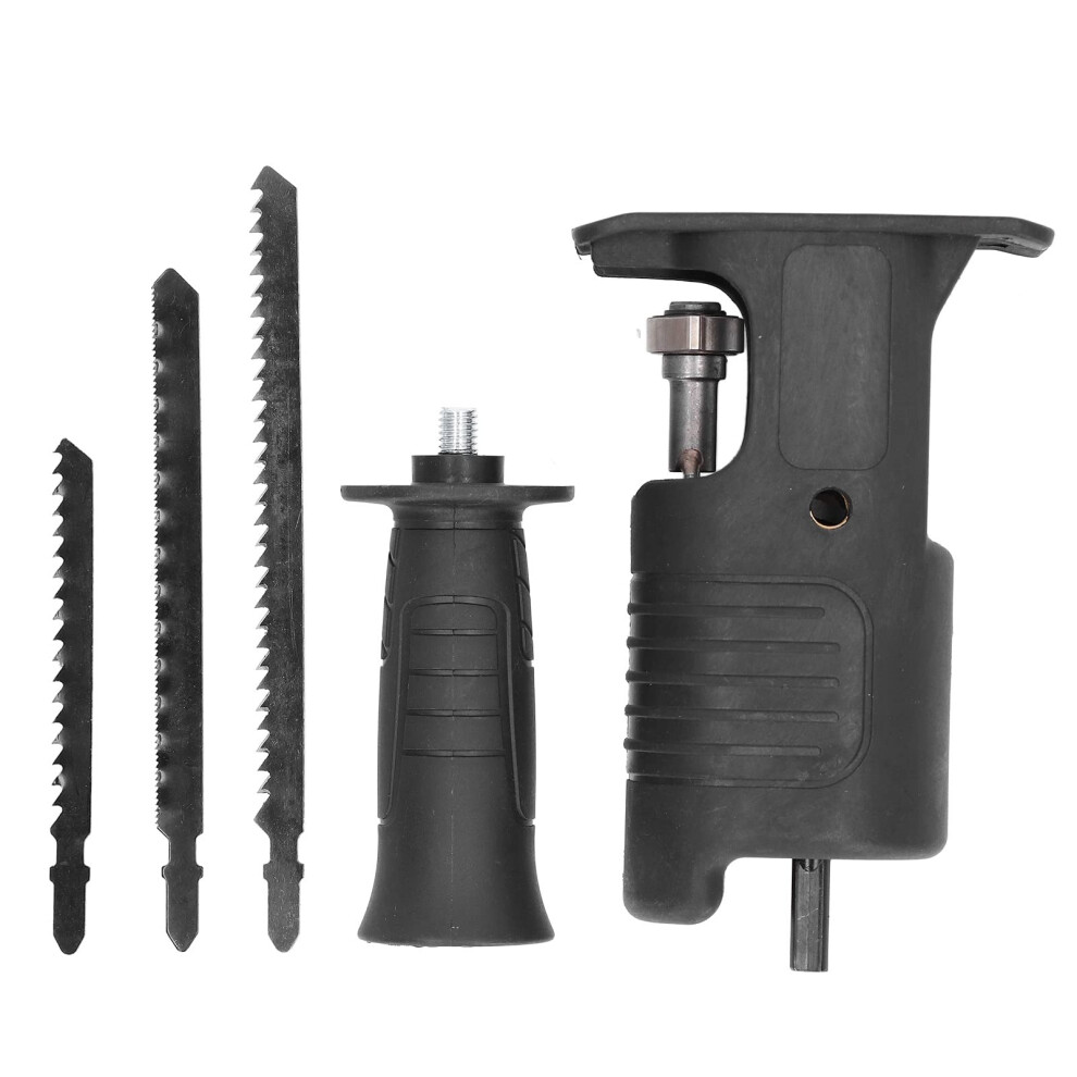 Cordless Reciprocating Saw, Reciprocating Saw Attachment Kit For Cordless Drill With Blades For Metal Wood Cutting Jig Saws 820064735164