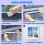 Windproof and Warm Windows Insulation Kit 95x175cm Window Insulation Window Thermal Insulation 5