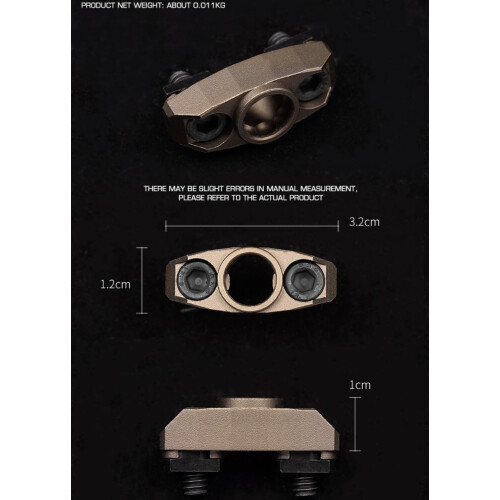 MIOK Rail Adapter Fixed Quick Release Ring Alloy Material QD Quick Release 1
