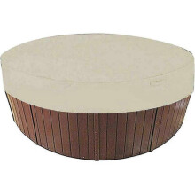 Outdoor round bathtub waterproof and dustproof cover 190X30cm (beige) 1pieces