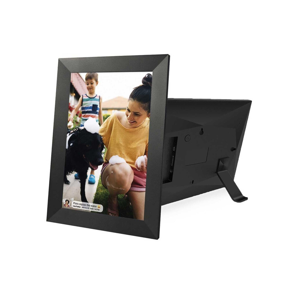 10.1 Inch Digital Picture Frame, Portrait Or Landscape Stand, Hd Resolution, Auto-Rotate, Effortless Setup 940534637306