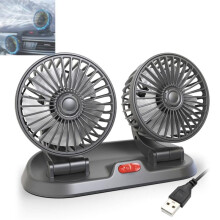Presenctely Double Cooling Car Fan, Presencte Double Fan,  Adjustable Car Fan