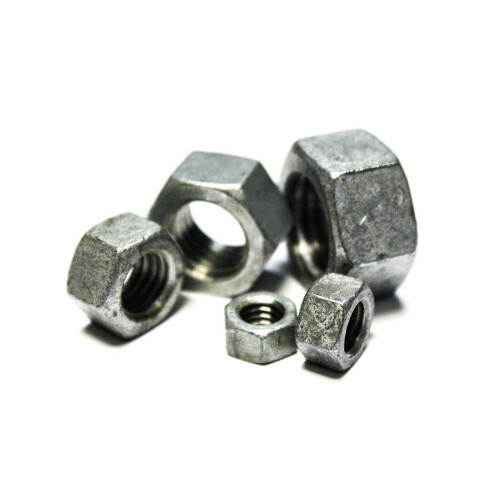 1/2'-13 Heavy (Structural) - Hot Dip Galvanized 10 Pcs hex Nuts B2B