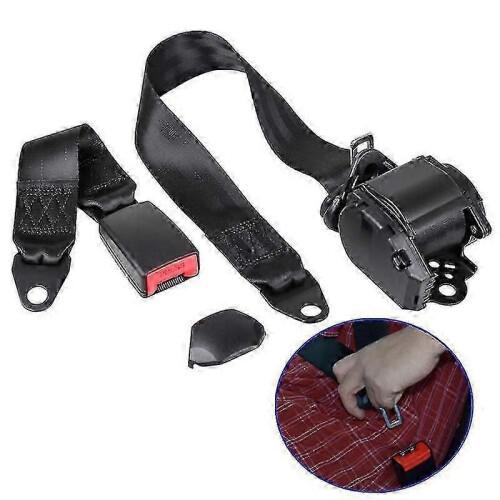 Universal Car Seat Belt - 3 Point Adjustable Safety Belt