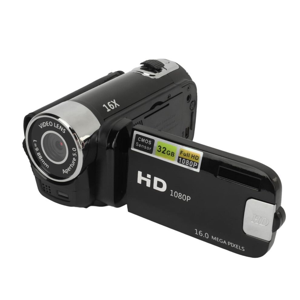 1080P 16Mp Camcorder, 16X Digital Zoom Vlogging Cam Corder Recorder Video Camera With Battery 820064736765