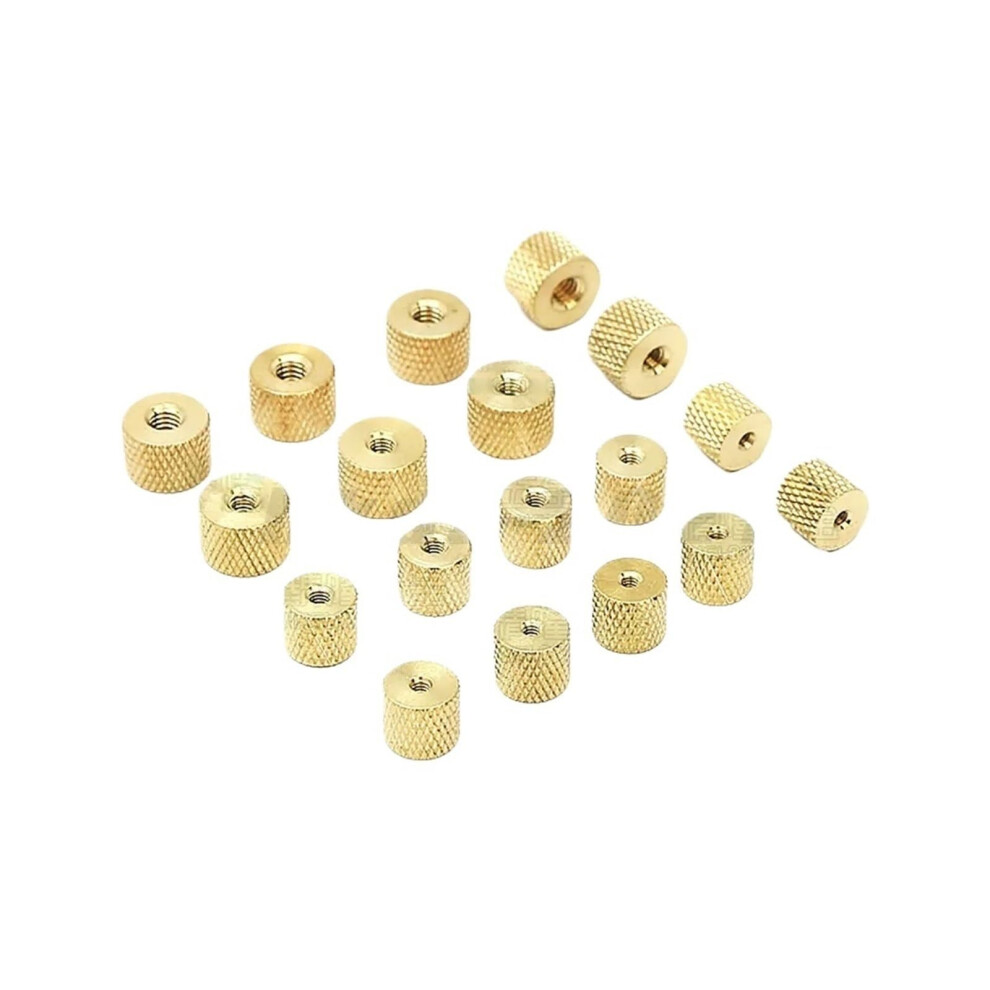 10Pcs M2 M2.5 M3 M4 Knurled Nut Brass Thumb Nut Cylindrical Adjust For Water Cooling Pc Case Model(M2) 820064736819