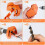 Multipurpose Drill Bit Grinding Sharpener, Drill Grinder Grinding Tool for Hss, Carbide, Twist Drill Bits, Cobalt Drill Bits Orange 2
