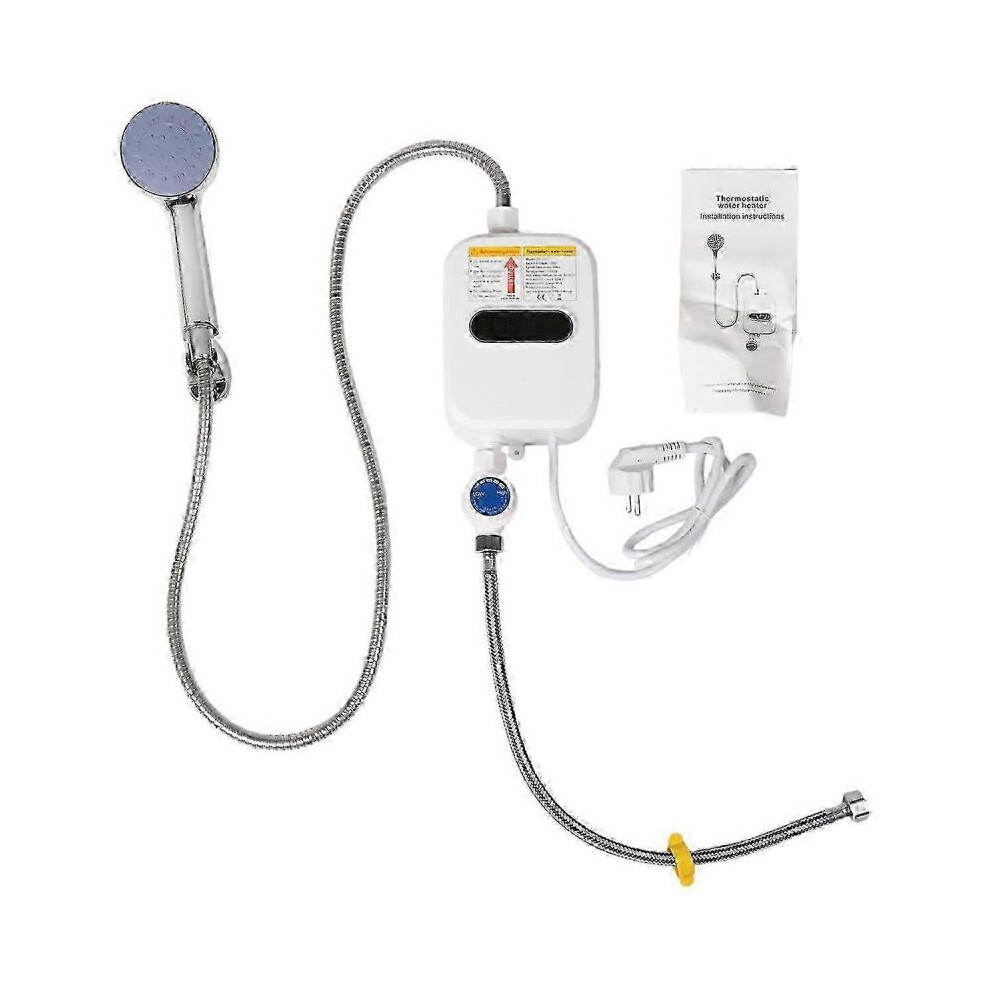 Instant Water Heater Shower 220V 3500W EU Plug Fast Heating Bathroom Faucet