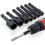 Exclent 7pcs M4-m14 Tap Socket Adapter 1/4 Inch Hex Shank Machine Tap Square Thread Driver Adapter for Electric Drill 1