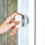 (White)2pcs Suction Cup Handle Drawer Glass Portable Mobility Handle Knobs 3