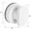 (White)2pcs Suction Cup Handle Drawer Glass Portable Mobility Handle Knobs 5