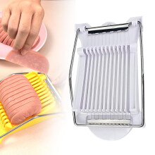 Food Slicer, Upgrade 14 Lines Multifunction Stainless Steel Egg Slicer, Fast Cutting