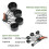 Black Stainless Steel Measuring Cups And Spoons Set 10