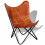 VidaXL vidaXL Butterfly-Sessel Braun Echtleder 1