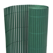 vidaXL Double-Sided Garden Fence 90x300 cm Green Privacy Screen Patio Barrier