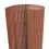 vidaXL Gartenzaun Doppelseitig PVC 90 x 300 cm Braun 1