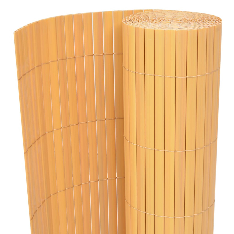 Vidaxl Double-Sided Garden Fence 90X500 Cm Yellow Privacy Screen Patio Barrier 8718475565970