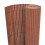 vidaXL Gartenzaun Doppelseitig PVC 90 x 500 cm Braun 1