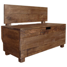 vidaXL Bench Entryway Dining Bench Hallway Bench Seat Solid Mahogany Wood