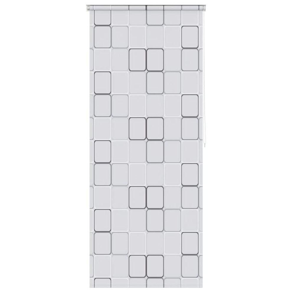 Vidaxl Shower Curtain Roller Blind 80X240cm Square Bathroom Divider Panel