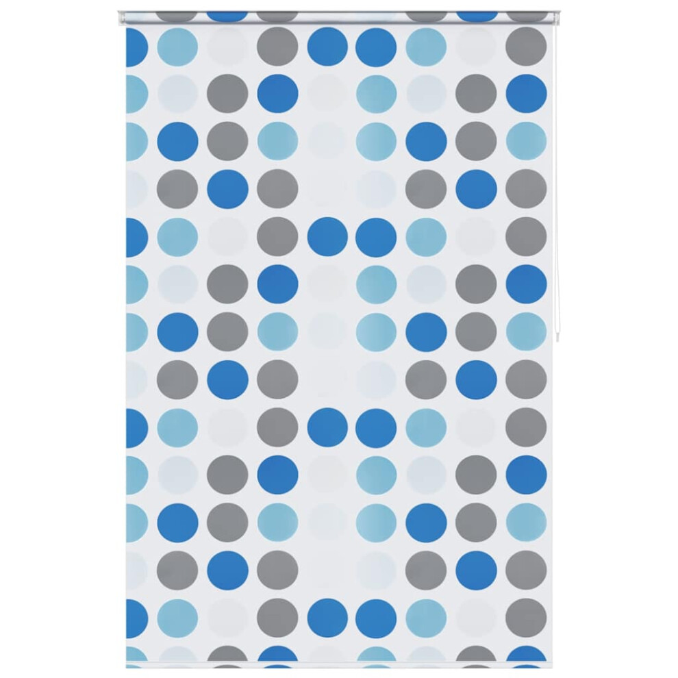 Vidaxl Shower Curtain Roller Blind 160X240cm Circle Bathroom Divider Panel