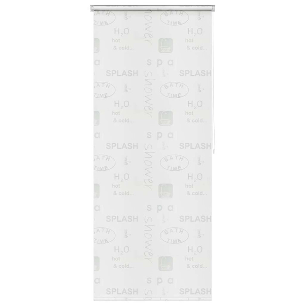 vidaXL Shower Curtain Roller Blind 80x240cm Splash Bathroom Divider Panel