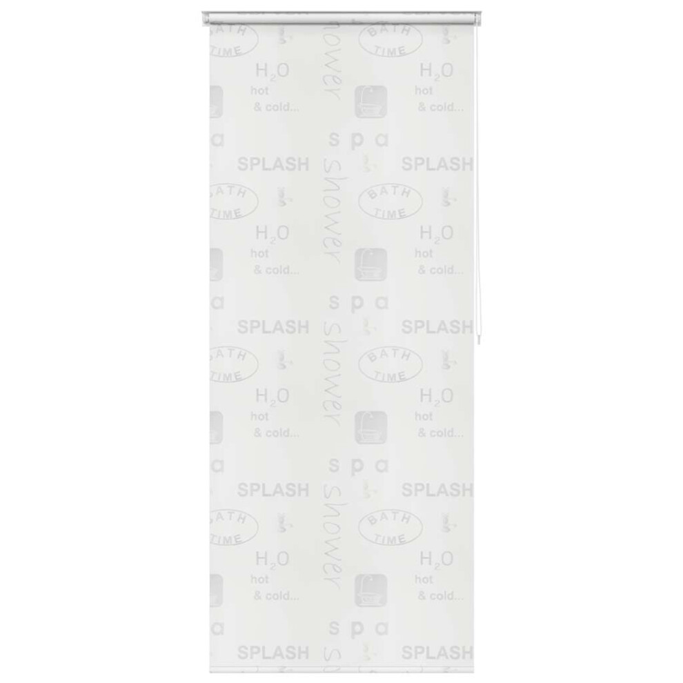 vidaXL Shower Curtain Roller Blind 100x240cm Splash Bathroom Divider Panel