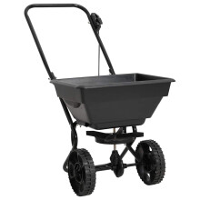 vidaXL Walk Behind Salt Spreader 80x46x75cm 15L Lawn Fertiliser Gritter Wagon