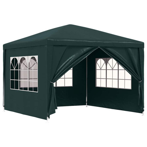 vidaXL Party Tent 3x3m Green Outdoor Garden Gazebo Marquee Canopy Shelter