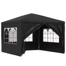vidaXL Party Tent 3x3m Anthracite Outdoor Garden Gazebo Marquee Canopy Shelter