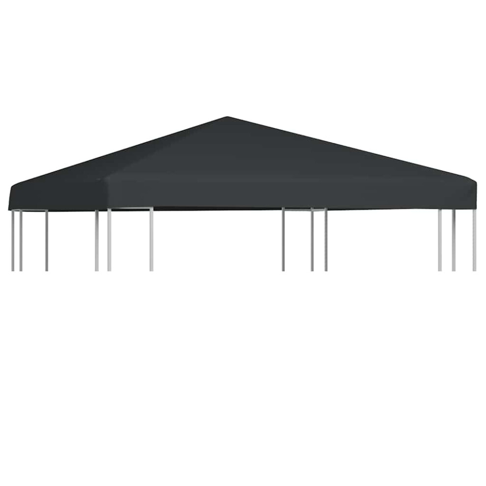 vidaXL Gazebo Top Cover 310g/m² 3x3m Grey Garden Roof Replacement Tent Canopy