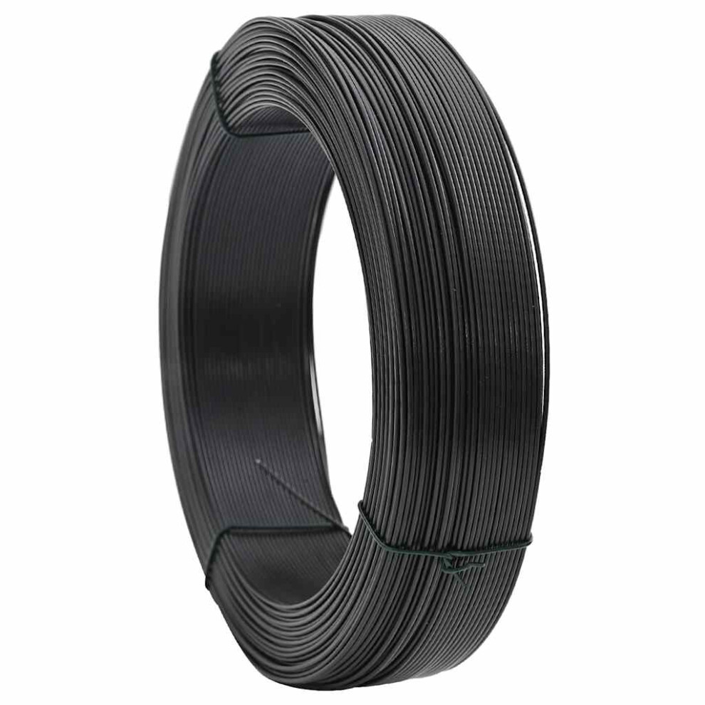 Vidaxl Fence Binding Wire 0.9/1.4Mm Steel Anthracite Tension Tie Roll Wrap