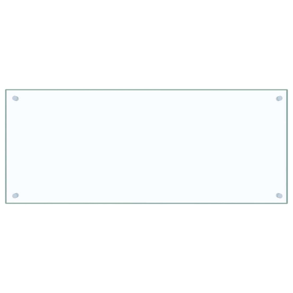 Vidaxl Kitchen Backsplash Wall Panel Transparent 100 X 40 Cm Tempered Glass