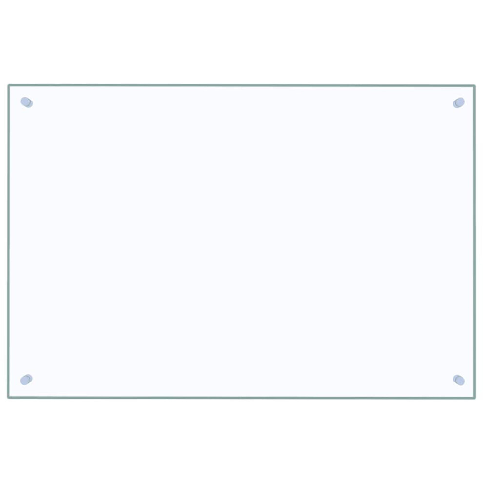 Vidaxl Kitchen Backsplash Wall Panel Transparent 90 X 60 Cm Tempered Glass