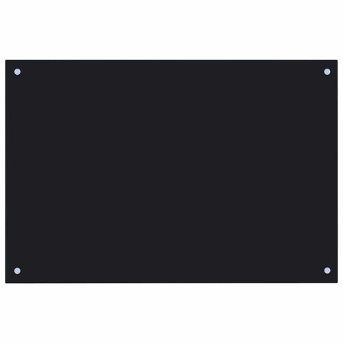 VidaXL vidaXL Kitchen Backsplash Kitchen Wall Panel Black 90 x 50 cm Tempered Glass