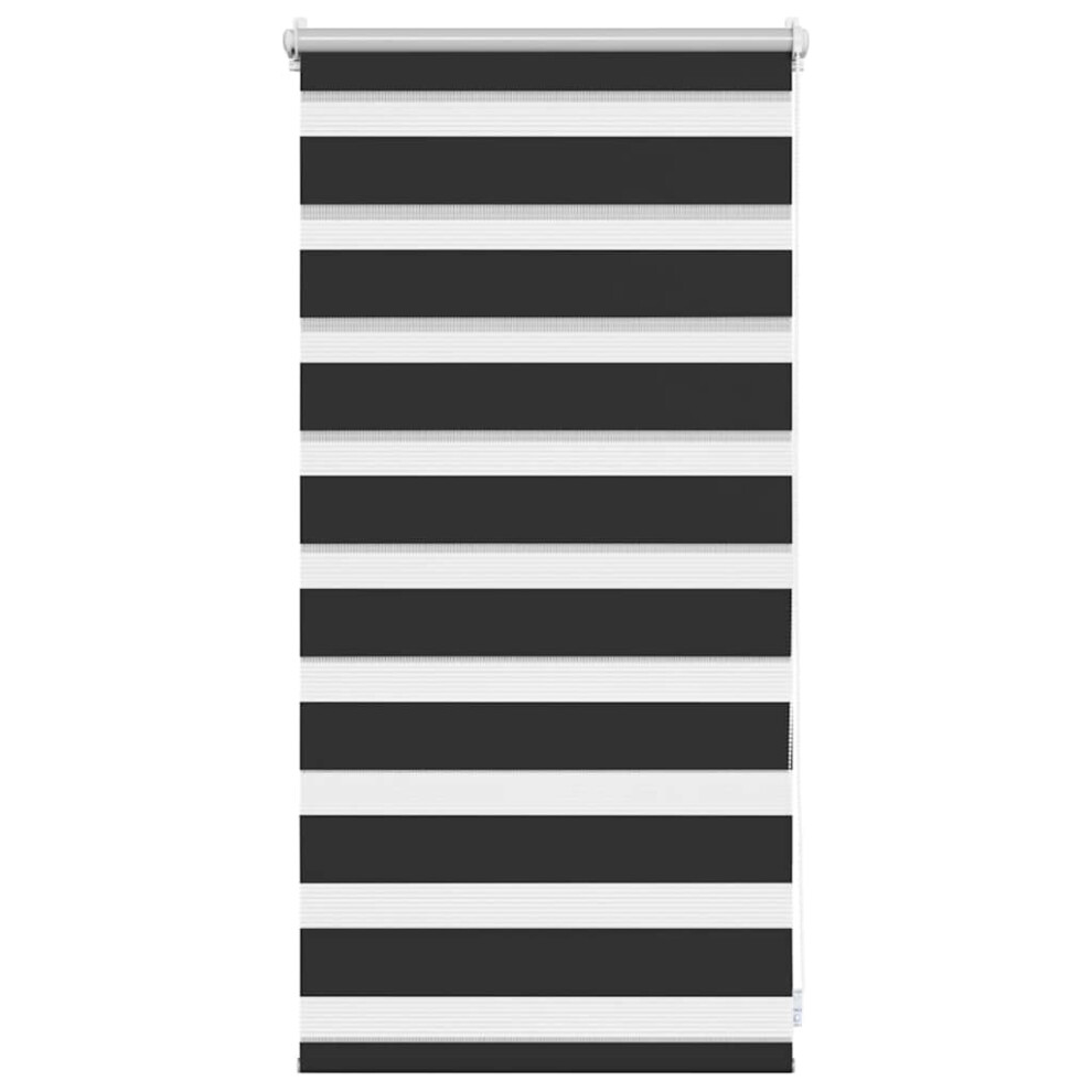 vidaXL Zebra Blind 40x100cm Black Home Office Window Roller Shade Sunscreen