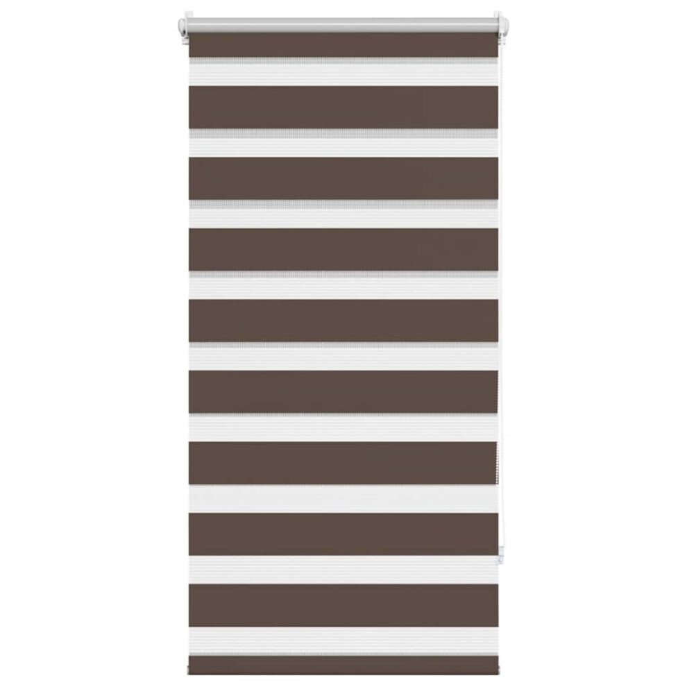 vidaXL Zebra Blind 60x120cm Coffee Home Office Window Roller Shade Sunscreen