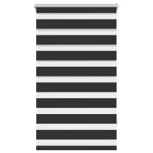(black, 70 x 120 cm) vidaXL Zebra Blinds Alternative Parallel Roller Blind Window Privacy Screen