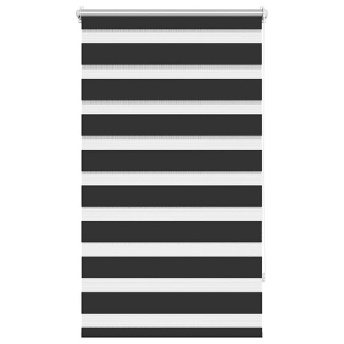 VidaXL (black, 70 x 120 cm) vidaXL Zebra Blinds Alternative Parallel Roller Blind Window Privacy Screen