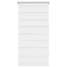 vidaXL Zebra-Rollo 80,9 x 150 cm, Stoffbreite 76,7 cm, Weiß